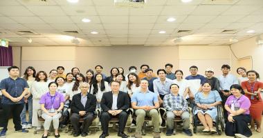 A group photo was taken with a group of students from Thammasat University with teacher Kevin Cook, Mr. Piroon Laismit, APCD Executive Director and APCD staff.