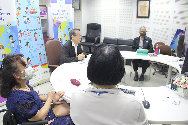 Mr. Piroon Laismit, APCD Executive Director participated in the courtesy call through an online platform.