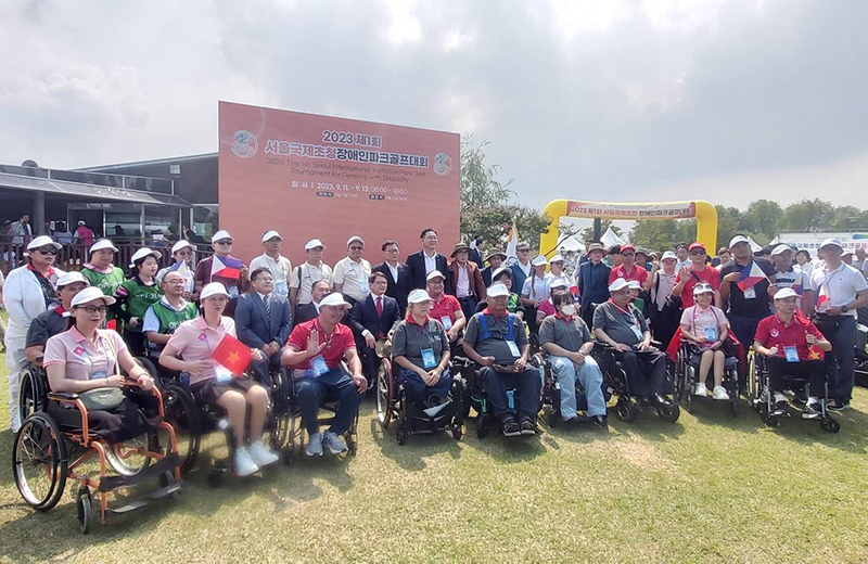 Thai delegation joined Seoul international park golf tournament for people with disabilities organized by the Korea Association of Persons with Physical Disabilities (KAPPD) on 11 – 13 September 2023, Seoul, South of Korea