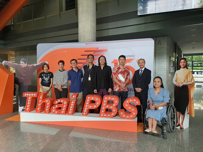 On July 3, 2023, representatives from the APCD, namely Ms. Nongnuch Maytarjittipun, the Information and Knowledge Management Manager, and Mr. Kenji Kuno, Senior Advisor of JICA, embarked on a visit to the Thai Public Broadcasting Service (Thai PBS)