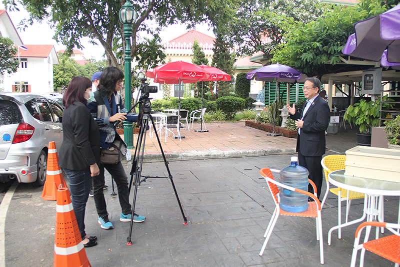 APCD Executive Director, Mr. Piroon Laismit, was interviewed about Universal Design (UD) to accommodate persons with various disabilities as well as elderly persons in line with the Disability-Inclusive Business Approach