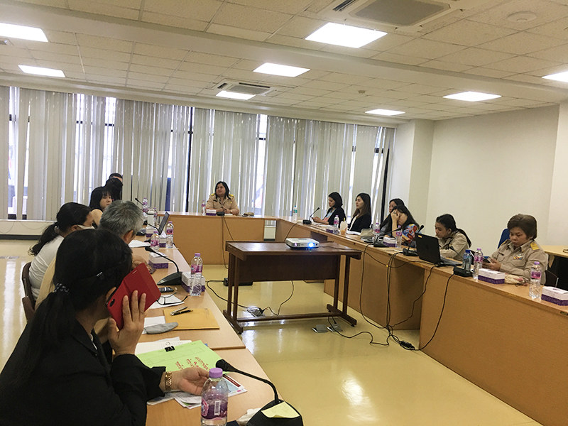 The meeting was facilitated by the Director of Strategy and Planning, Ms. Saowaluck Vijit from the Department of Empowerment of persons with Disabilities (DEP), Ministry of Social Development and Human Security (MSDHS)