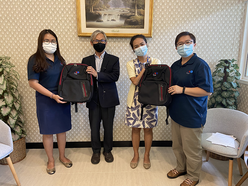 3.	Mr. Somchai Rungsilp, Community Development Manager, and Ms. Siriporn Praserdchat, Logistic Officer, were interviewed and both received TICA gift bags.