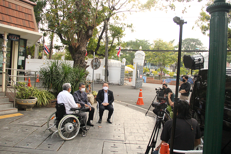 On 20 December 2021, Mr. Theerapat Prayurasiddhi (Permanent Secretary of the Prime Minister's Office), and Mr. Piroon Laismit (APCD Executive Director) were interviewed by Mr. Phanumas Suk-Umphorn, the TV host of Rak Moeng Thai Program at the APCD 60+ Plus Bakery and Chocolate Café project at the Government House.  This program will be released on the TNN channel.