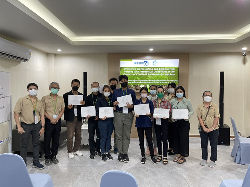 In a group shot, participants and resource persons at closing ceremony