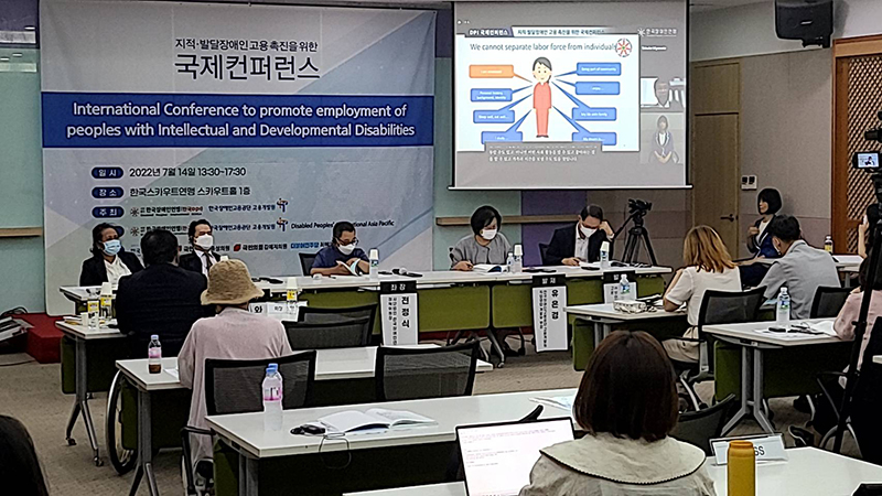 Mr. Taisuke Miyamoto, Liaison, DPI Asia-Pacific Region is an honorable guest speaker pointed out Labor force as an integral part of a human being.