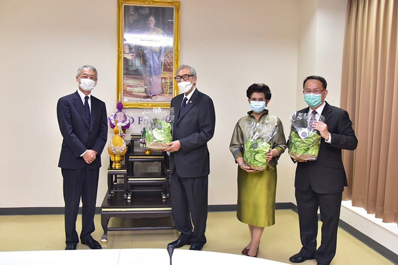 On 12 January 2022, Mr. MORITA Takahiro, the Chief Representative of Japan International Cooperation Agency (JICA) Thailand Office, presented "the 17th JICA President Award" on behalf of JICA Headquarter in  Japan, to Dr. Tej Bunnag, the President of the Asia-Pacific Development Center on Disability Foundation. 