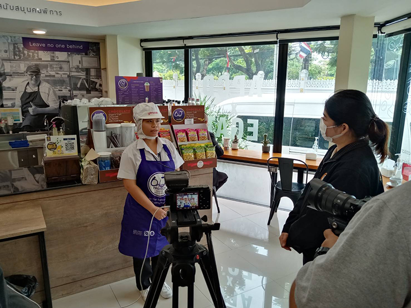 News1 Channel, released on Channel 26 Thailand, filmed APCD to support and promote the APCD 60+ Plus projects (Disability-Inclusive Business- DIB) at the APCD 60+ Plus Bakery&Café at the Government House on 5 October 2022.