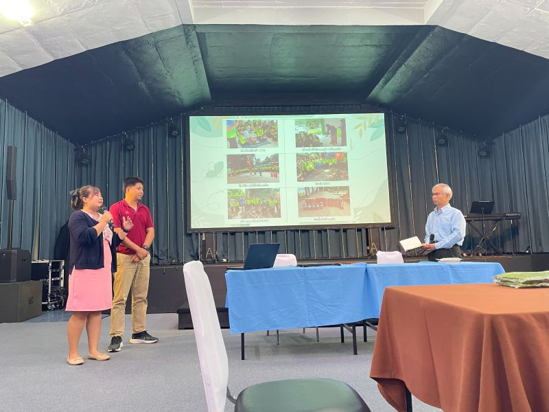 Participants shared the lesson learned. Mr. Somchai Rungsilp facilitated discussion during the workshop on disaster risk reduction (DRR) organized by Good Neighbor Thailand Foundation (GNTH)