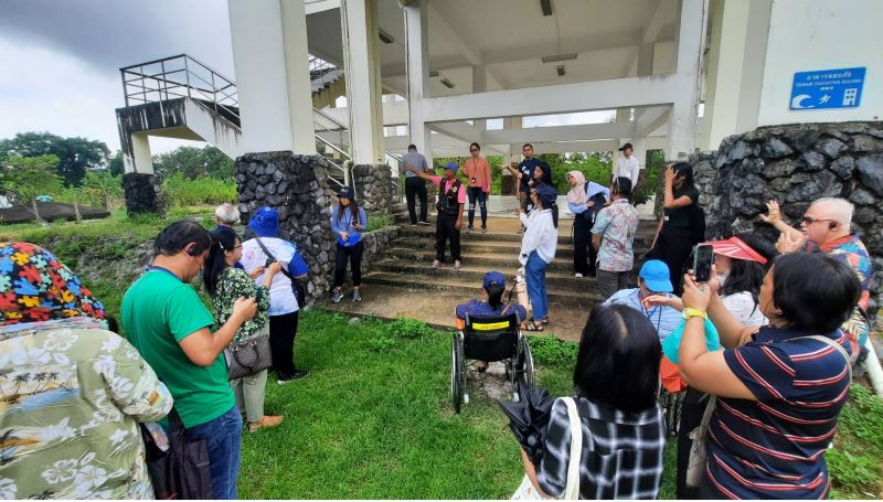 Participants visited and learned at areas affected by the 2004 tsunami in Phuket