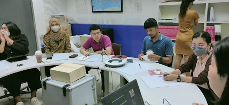 APCD in-house training: Practicing disability equality training conducted by APCD staff from DET facilitator training in 2023 on 21 August 2023 at APCD office in Bangkok 