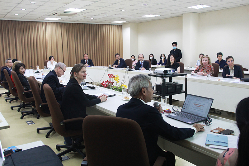 Mrs. Ureerat Chareontoh, the Director-General of the Thailand International Cooperation Agency (TICA) led TICA's Cooperation partners in Thailand visited the Asia-Pacific Development Center on Disability, on 23 February, 2023, 