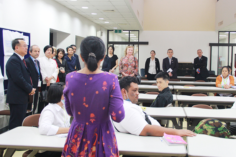 Mrs. Ureerat Chareontoh, the Director-General of the Thailand International Cooperation Agency (TICA) led TICA's Cooperation partners in Thailand visited the Asia-Pacific Development Center on Disability, on 23 February, 2023, 