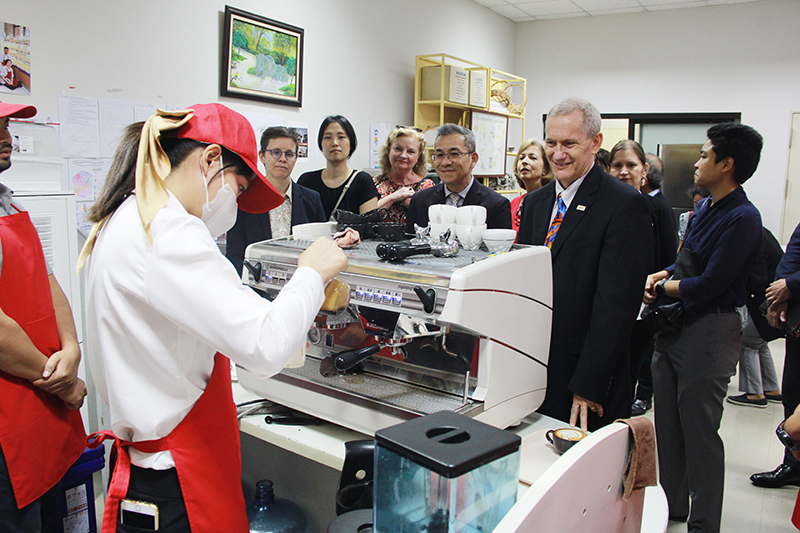 Mrs. Ureerat Chareontoh, the Director-General of the Thailand International Cooperation Agency (TICA) led TICA's Cooperation partners in Thailand visited the Asia-Pacific Development Center on Disability, on 23 February, 2023, 