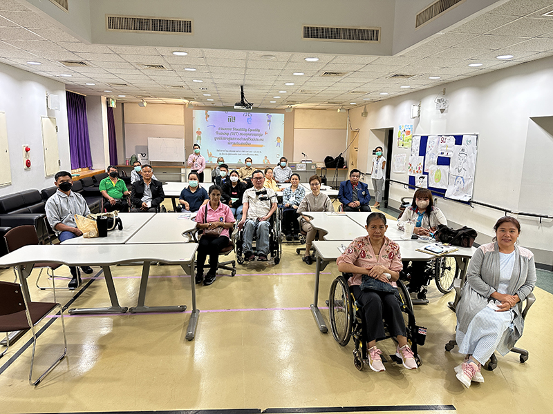 A feedback session where participants shared their understanding of disability and impairment and how they affect their lives.