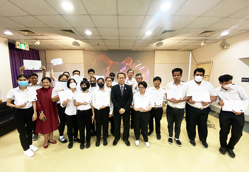 On 25 May 2023, Congratulations to trainees with disabilities who graduated in the APCD 60+ Plus Vocational skills training in Food Business project (Disability-Inclusive Business- DIB) of the year 2023.