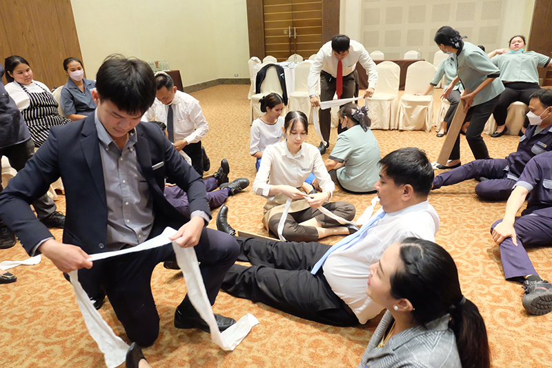 On the 19th of July 2023, the Asia-Pacific Development Center on Disability (APCD) organized a comprehensive training program titled "Understanding Customers and Colleagues with Disabilities" at the Centra by Centara Government Complex Hotel.