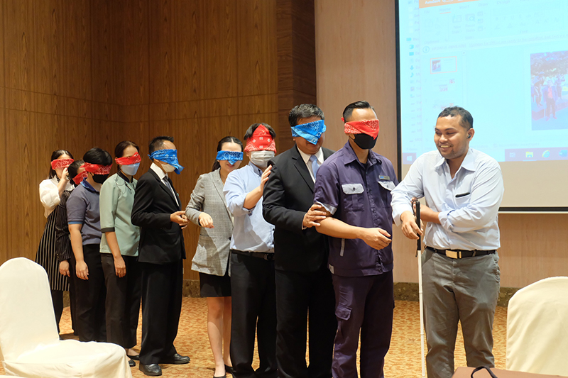 On the 19th of July 2023, the Asia-Pacific Development Center on Disability (APCD) organized a comprehensive training program titled "Understanding Customers and Colleagues with Disabilities" at the Centra by Centara Government Complex Hotel.