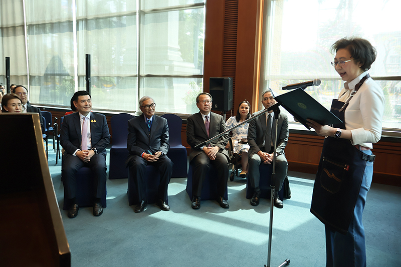 On February 14, 2024, H.E. Mr. Jakkapong Sangmanee, the Deputy Minister of Foreign Affairs of the Kingdom of Thailand, and Dr. Tej Bunnag, the Asia-Pacific Development Center on Disability Foundation (APCD Foundation), inaugurated BUAKAEW BREW by APCD. It is part of the APCD60+Plus project and represents a Disability-Inclusive Business (DIB) model aimed at implementing the United Nations Convention on the Rights of Persons with Disabilities (UNCRPD) and the Royal Thai Government's Policy. The initiative focuses on reducing poverty, creating job opportunities for persons with disabilities, generating income, and promoting the social participation of persons with disabilities. It serves as a compelling example for foreign visitors and ambassadors, showcasing the capabilities of persons with disabilities and their equal rights in the workforce. The BUAKAEW BREW by APCD is also envisioned as a convenient meeting place and co-working space for officials of the Ministry of Foreign Affairs, providing networking and socializing opportunities.