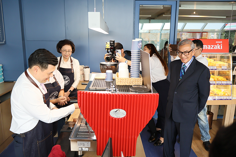 On February 14, 2024, H.E. Mr. Jakkapong Sangmanee, the Deputy Minister of Foreign Affairs of the Kingdom of Thailand, and Dr. Tej Bunnag, the Asia-Pacific Development Center on Disability Foundation (APCD Foundation), inaugurated BUAKAEW BREW by APCD. It is part of the APCD60+Plus project and represents a Disability-Inclusive Business (DIB) model aimed at implementing the United Nations Convention on the Rights of Persons with Disabilities (UNCRPD) and the Royal Thai Government's Policy. The initiative focuses on reducing poverty, creating job opportunities for persons with disabilities, generating income, and promoting the social participation of persons with disabilities. It serves as a compelling example for foreign visitors and ambassadors, showcasing the capabilities of persons with disabilities and their equal rights in the workforce. The BUAKAEW BREW by APCD is also envisioned as a convenient meeting place and co-working space for officials of the Ministry of Foreign Affairs, providing networking and socializing opportunities.