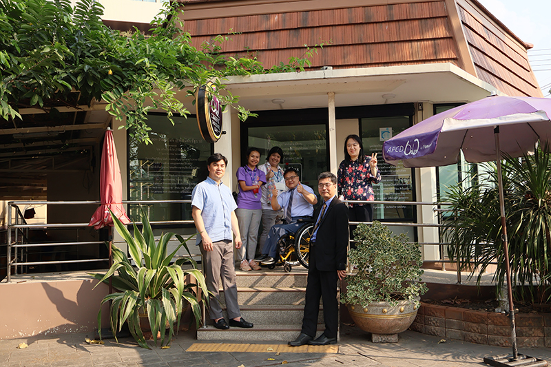 The MOU was signed by Mr. Lee Young Seok, President of DPI-Korea, along with Mr. Kim Eun Jung, Secretary-General, and Ms. Kim Eun Jung, Team Manager of International Relations. Representing APCD, Mr. Piroon Laismit, Executive Director, signed the MOU. Mr. Somchai Rungsilp, Manager of the Community Development Department, and Mr. Watcharapol Chuengcharoen, Chief of Networking & Collaboration, also reaffirmed the organization's commitment to the cause. The signing ceremony was attended by Mr. Taisuke Miyamoto, the representative of the Disabled People's International Asia-Pacific Region (DPI - AP), who witnessed this significant step toward advancing disability rights and inclusivity in the region. The Jakarta Declaration on the Asian and Pacific Decade of Persons with Disabilities, 2023–2032, underscores the importance of aligning national legislation with the Convention on the Rights of Persons with Disabilities, enhancing the participation of individuals with disabilities in decision-making processes, improving accessibility, mobilizing the private sector's resources to promote disability-inclusive development, and ensuring gender-responsive policies and programs for persons with disabilities. The declaration also emphasizes the need to close disability data gaps and strengthen capacities to monitor progress in disability-inclusive development.