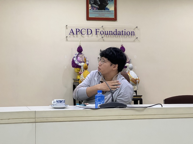 The Internal Capacity Training on Disability-Inclusive Food Security and Nutrition, conducted by Ms. Jasmine Koch, student interns, was one of the final programs. It was highly interactive and featured active participation and discussion from attendees, including staff from the Department of Empowerment for Persons with Disabilities (DEP) and APCD.