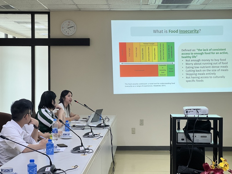 The Internal Capacity Training on Disability-Inclusive Food Security and Nutrition, conducted by Ms. Jasmine Koch, student interns, was one of the final programs. It was highly interactive and featured active participation and discussion from attendees, including staff from the Department of Empowerment for Persons with Disabilities (DEP) and APCD.