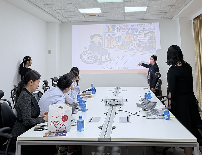 Mr. Watcharapol Chuengcharoen, presented APCD’s regional activities in disability development.