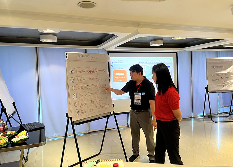 Participants learned on Training Cycle Management facilitated the session by Mr. Watcharapol on 26 November.