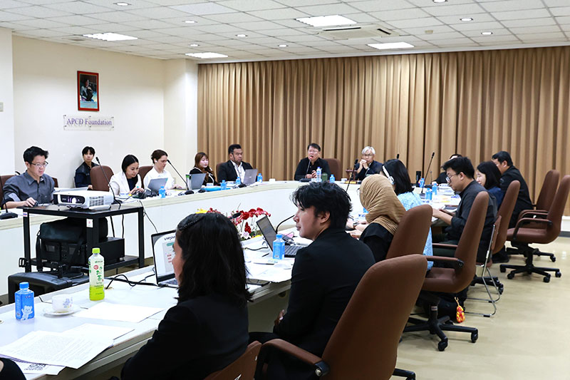The meeting environment taking place on the 3rd floor meeting room, APCD Administration Building.