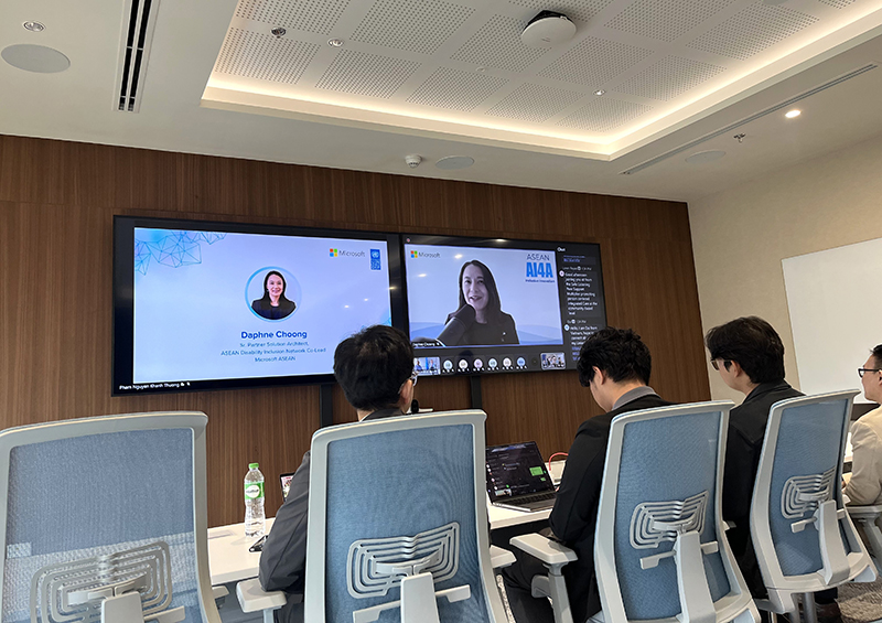 Daphne Choong ตัวแทนจาก Microsoft ASEAN กล่าวเปิดงาน