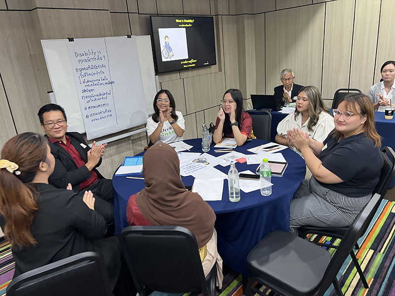 Interactive group activities and training exercises.