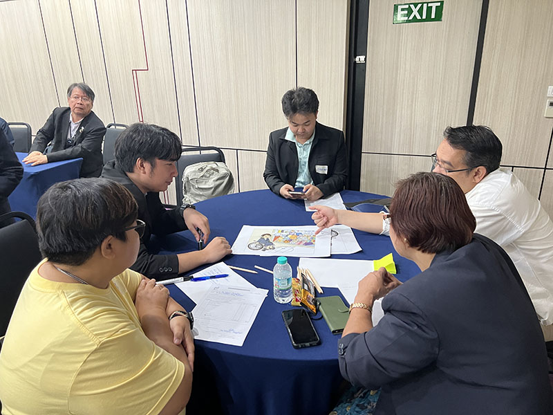 Interactive group activities and training exercises.