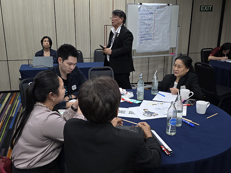 Interactive group activities and training exercises.