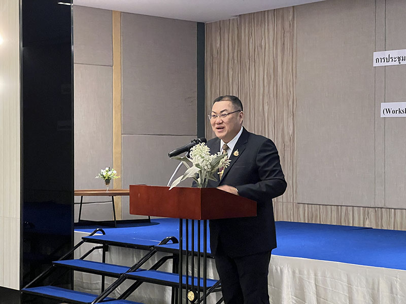 Mr. Chokchai Wichienchaiya Director-General of the Department of Empowerment of Persons with Disabilities (DEP), main organizer, delivered the opening speech at the workshop.