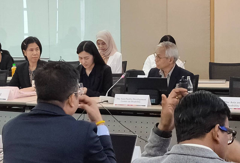 Mr. Somchai Rungsilp, APCD Community Development Manager, made intervention on both meeting days.