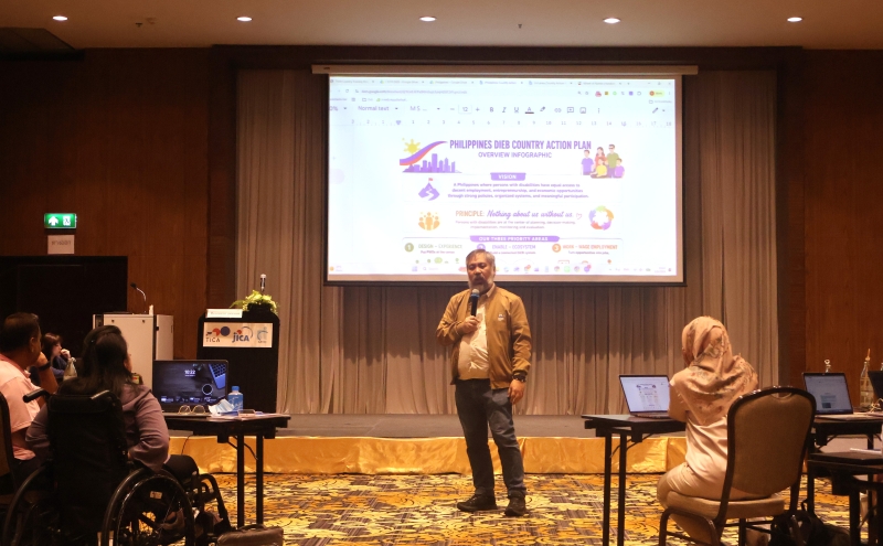 Mr. Grant Javier from the Philippines presented his Action Plan for advancing DIEB in the Philippines. Participants from India, Indonesia, Nepal, Sri Lanka, Thailand, and Vietnam also presented their respective Country Action Plans.