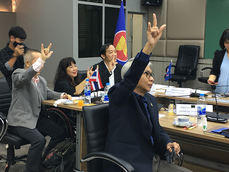 Group photo of Thai Network. APCD - one of Thai network committee members - provided inputs at preparatory implementation and participated in the meeting with ASEAN colleagues.