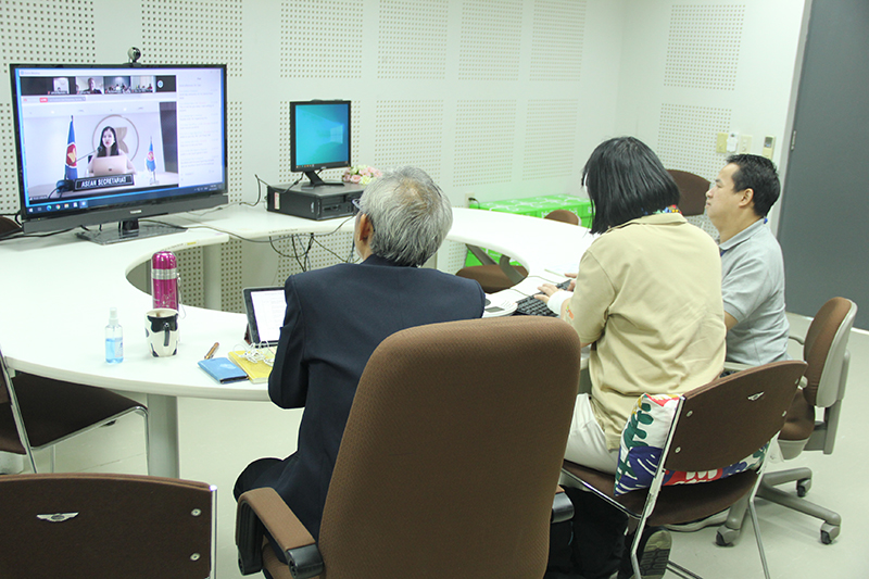 Dr. Sita Sumrit, Assistant Director (ADR) and Head of Poverty Eradication and Gender Division, Human Development Directorate, ASEAN Socio-Cultural Community Department shared objectives of the webinar.