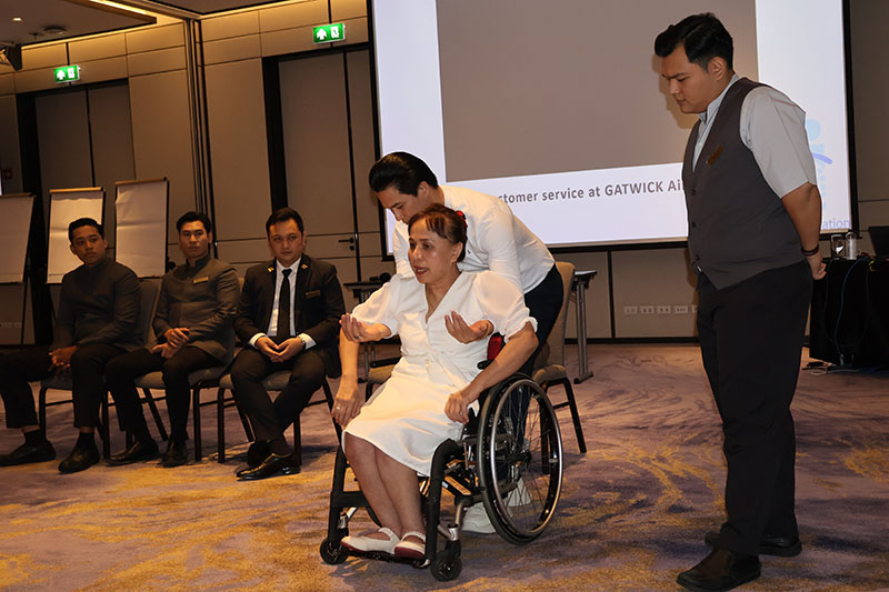 Carlton Hotel partners with APCD for " Basic Understanding of Customers and staff with disabilities” training
