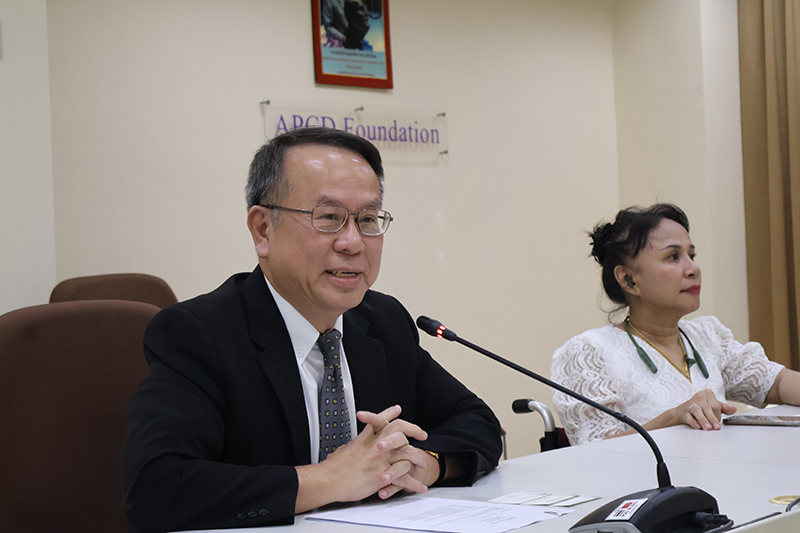 นายพิรุณ ลายสมิต ผู้อำนวยการบริหาร APCD พร้อมด้วยคณะทำงาน APCD ให้การต้อนรับคณะผู้แทนจากสำนักงานความร่วมมือระหว่างประเทศของญี่ปุ่น (JICA) ประจำประเทศไทย 