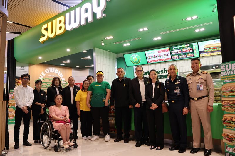 Visit to Subway Thailand to observe persons with disabilities at work. 