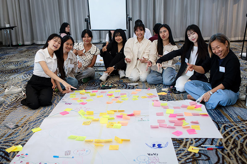 A river mind map developed by the group, mapping the flow of violence-related issues affecting girls, boys, women, and children with disabilities, their root causes, available resources. The discussion also identified how much the youth have trusted in current protection systems, and considered of ways to improve.