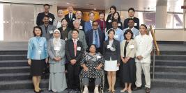 In-person participants of the Working Group on the Asian and Pacific Decade of Persons with Disabilities had a group photo with the Secretariat.