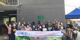 At organic farming, a group photo of participants and resource persons 