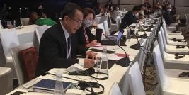 Mr. Piroon  Laismit (APCD Executive Director)gave statement at the High-level Intergovernmental Meeting on the Final Review of the Asian and Pacific Decade of Persons with Disabilities, 2013-2022 on 19 October 2022 at Jakarta, Indonesia