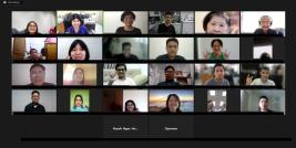 Twenty-four DET FT 2023 participants from 17 countries joined the second online schooling for the training sessions by APCD, JICA and DET Forum. This photo shows their lively interaction during the video conference.