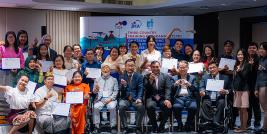 The final group photo was taken with participants, Japanese resource person, all staff and executives from TICA, JICA, and APCD.