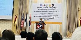 Peace Corps Thailand celebrates 60 years of international cooperation and welcomes new volunteers on April 3, 2023, at Songphanburi Hotel, Suphanburi Province, Thailand