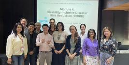 During the training session, a group photograph captured the participants alongside the ADPC organizers and APCD resource persons.